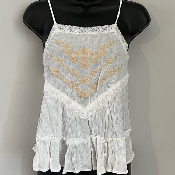 𝅺MI Ami Sleeveless Camisole Small White - Picture 2 of 5